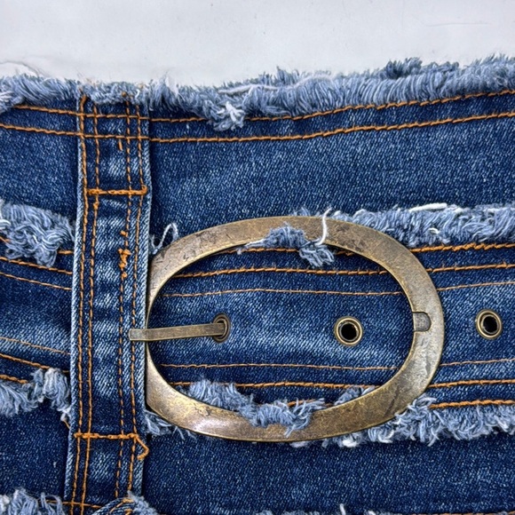 Vintage Simon Chang Whimsical Denim Skirt - Picture 6 of 12